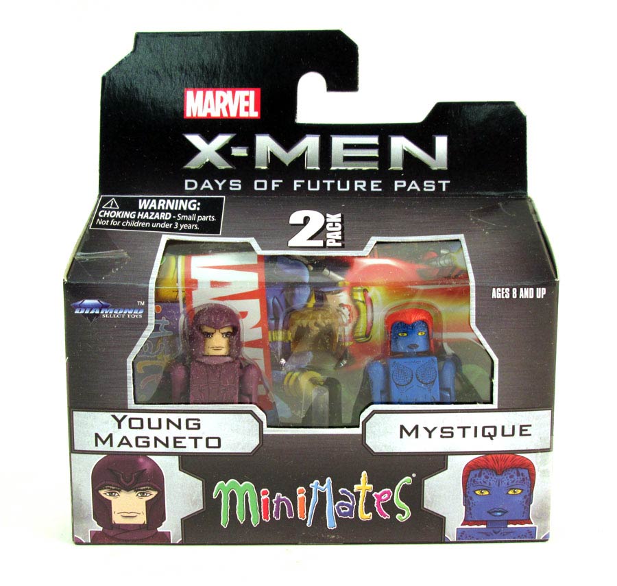 Marvel Minimates Series 58 X-Men Days Of Future Past Young Magneto & Past Mystique 2-Pack