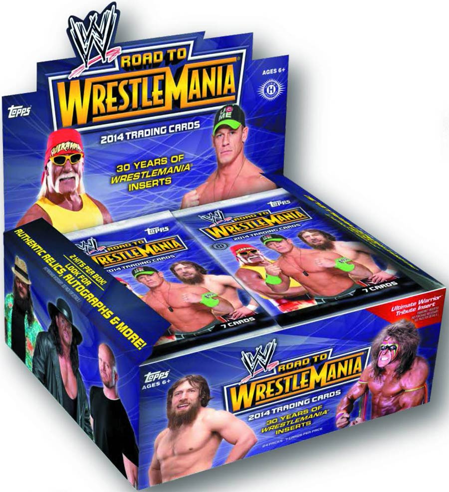 Topps 2014 WWE Road To Wrestlemania Trading Cards Pack