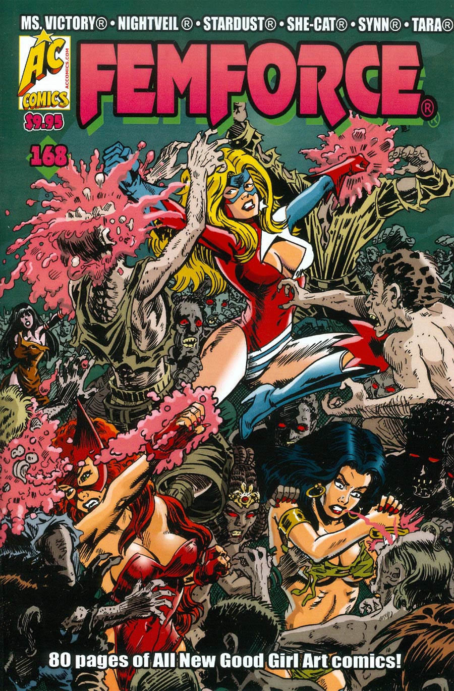 Femforce #168 Cover A Will Meugniot Zombie
