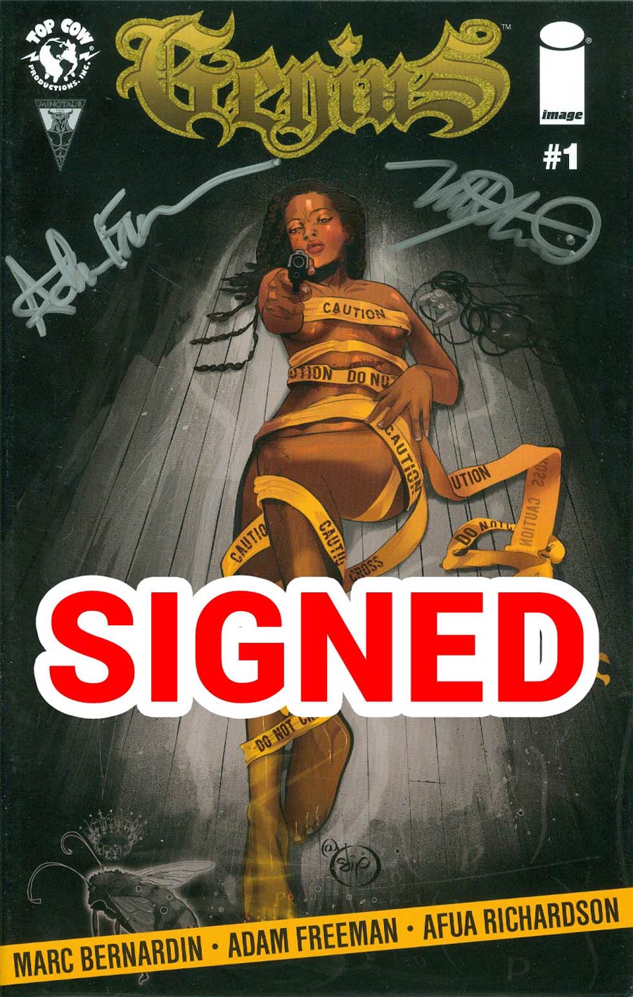 Genius #1 Cover B Incentive Signed By Marc Bernardin & Adam Freeman