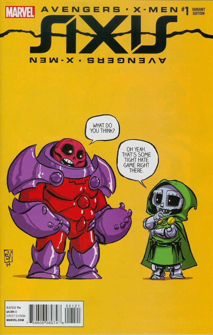 Avengers & X-Men AXIS #1 Cover C Variant Skottie Young Baby Cover