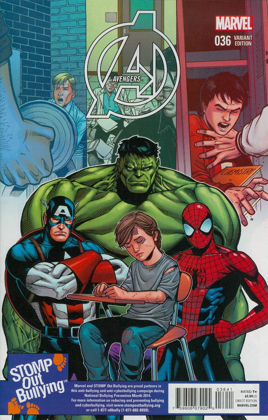 Avengers Vol 5 #36 Cover C Incentive Stomp Out Bullying Variant Cover (Time Runs Out Tie-In)