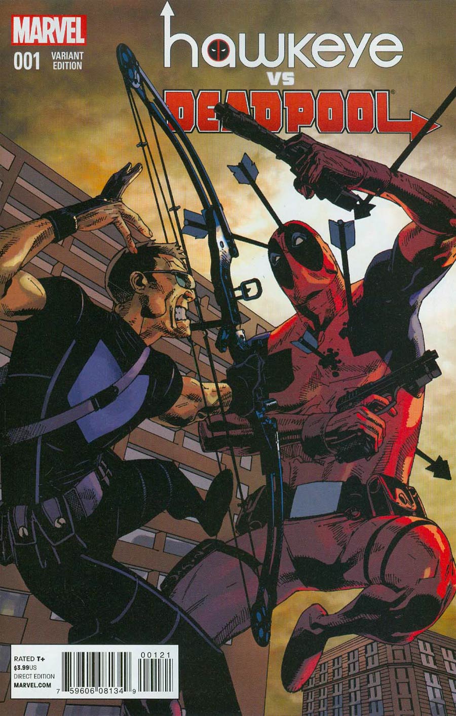 Hawkeye vs Deadpool #1 Cover B Incentive Jason Pearson Variant Cover