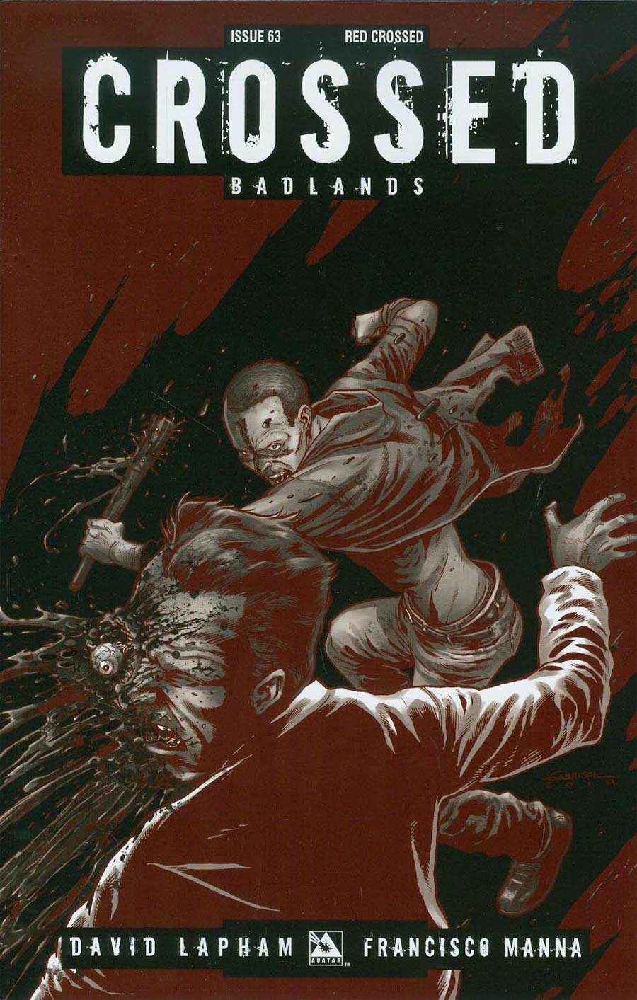Crossed Badlands #63 Cover E Incentive Red Crossed Edition