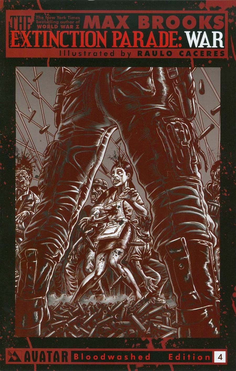 Extinction Parade War #4 Cover E Incentive Bloodwashed Cover