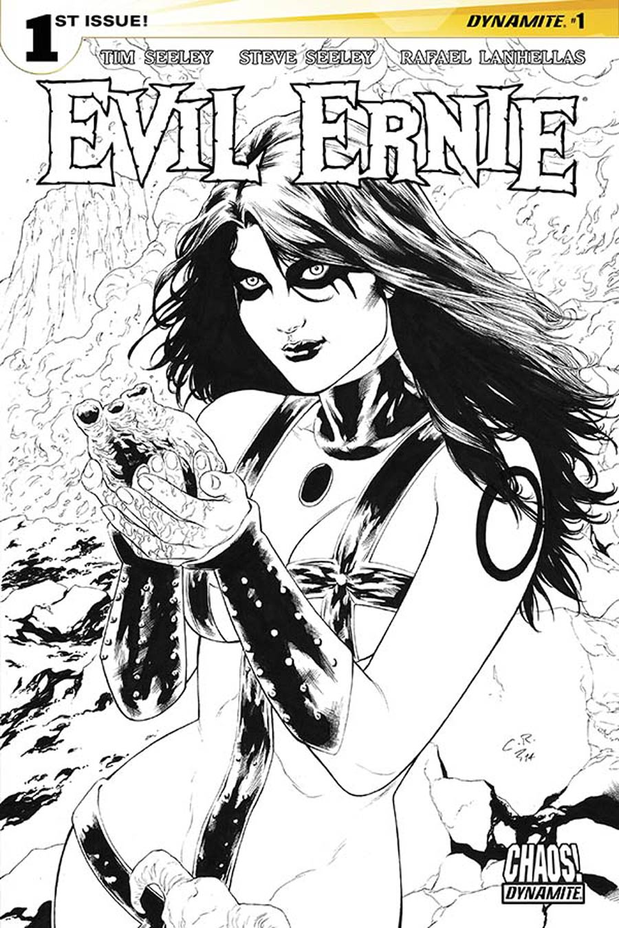 Evil Ernie Vol 4 #1 Cover K Incentive Carlos Rafael Black & White Cover
