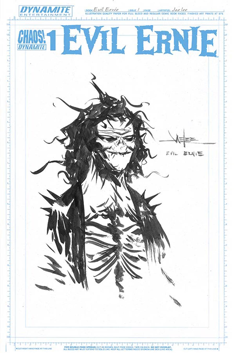 Evil Ernie Vol 4 #1 Cover N Incentive Jae Lee Art Board Variant Cover