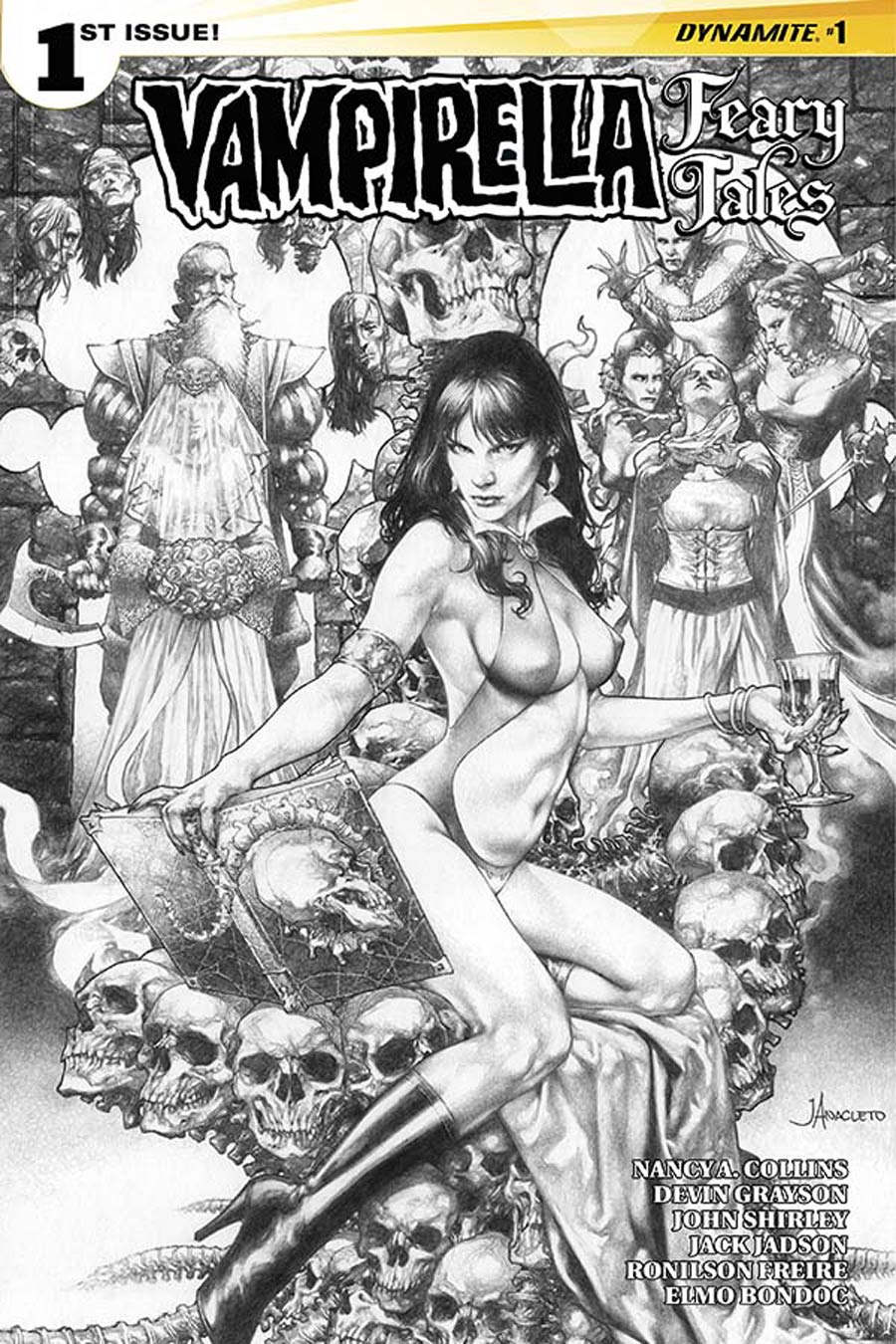 Vampirella Feary Tales #1 Cover G Incentive Jay Anacleto Black & White Cover