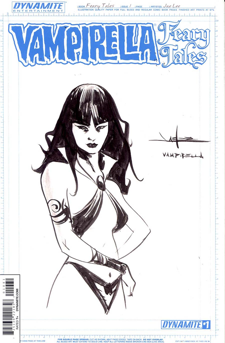 Vampirella Feary Tales #1 Cover I Incentive Jae Lee Art Board Variant Cover