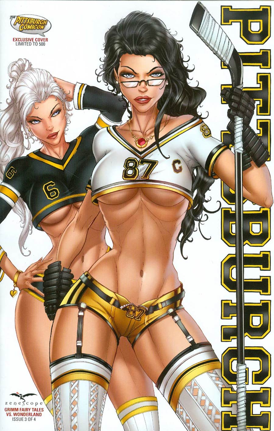 Grimm Fairy Tales vs Wonderland #3 Cover D Pittsburgh Comicon Exclusive Jamie Tyndall Jersey Variant Cover