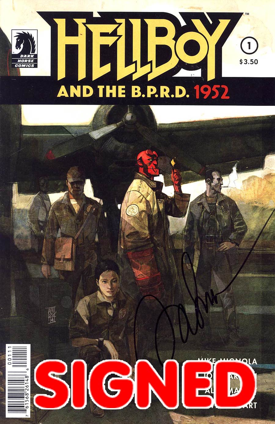 Hellboy And The BPRD 1952 #1 Cover C Signed By Alex Maleev
