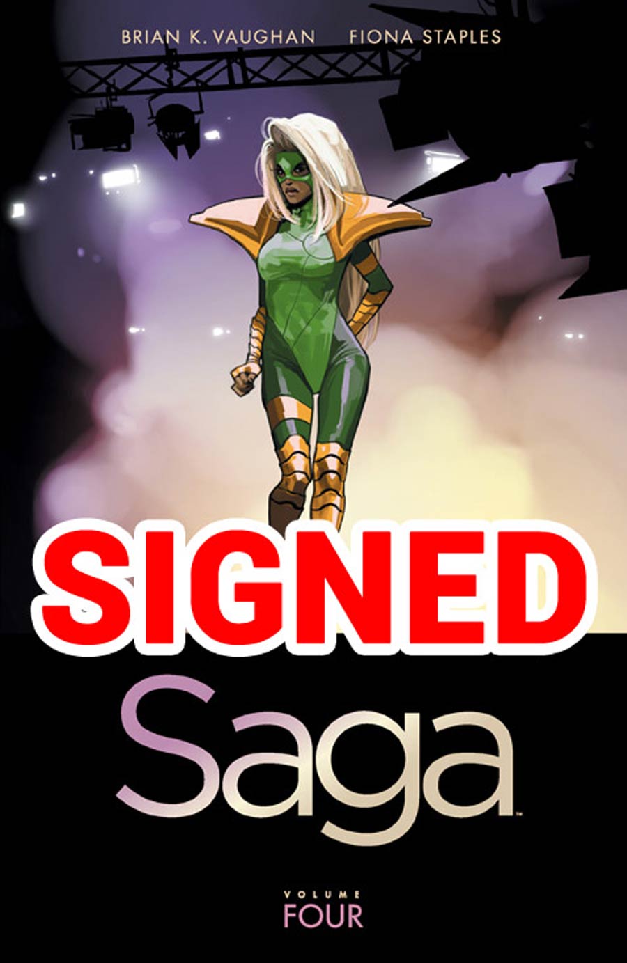 Saga Vol 4 TP Signed By Brian K Vaughan