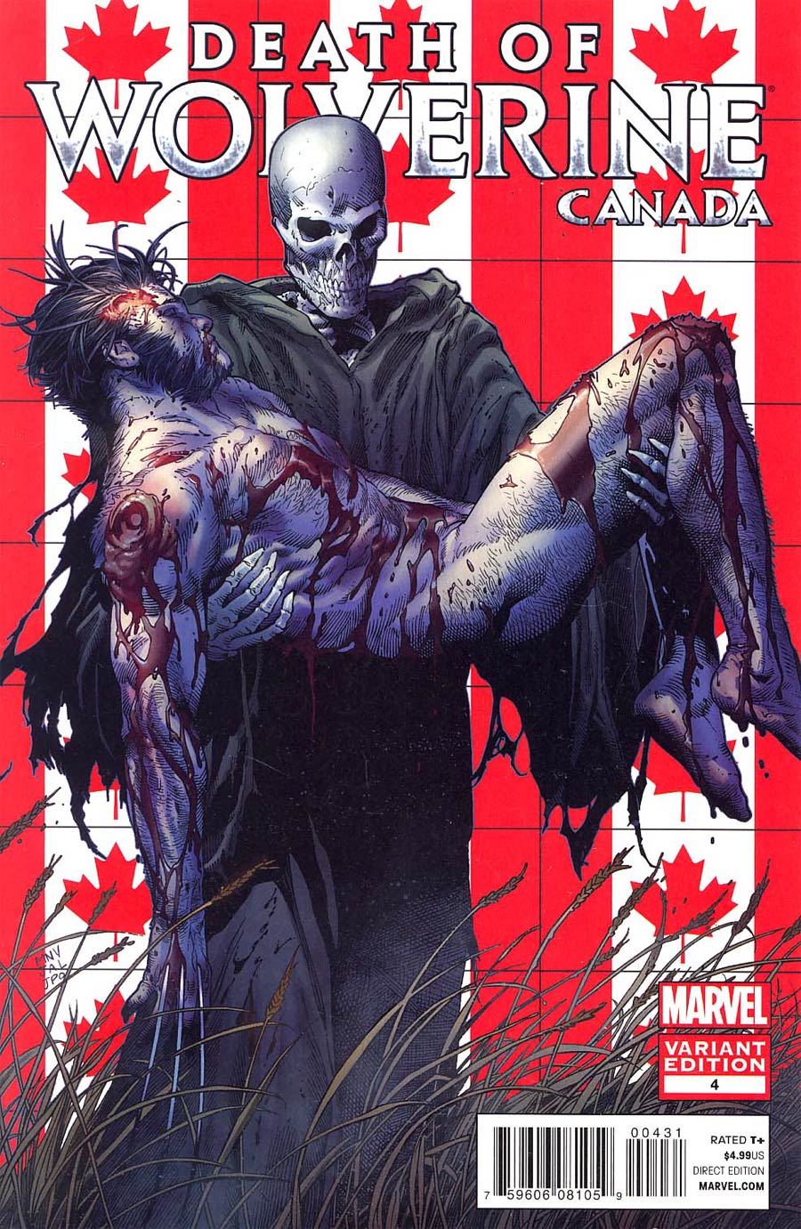 Death Of Wolverine #4 Cover C Variant Steve McNiven Canada Cover