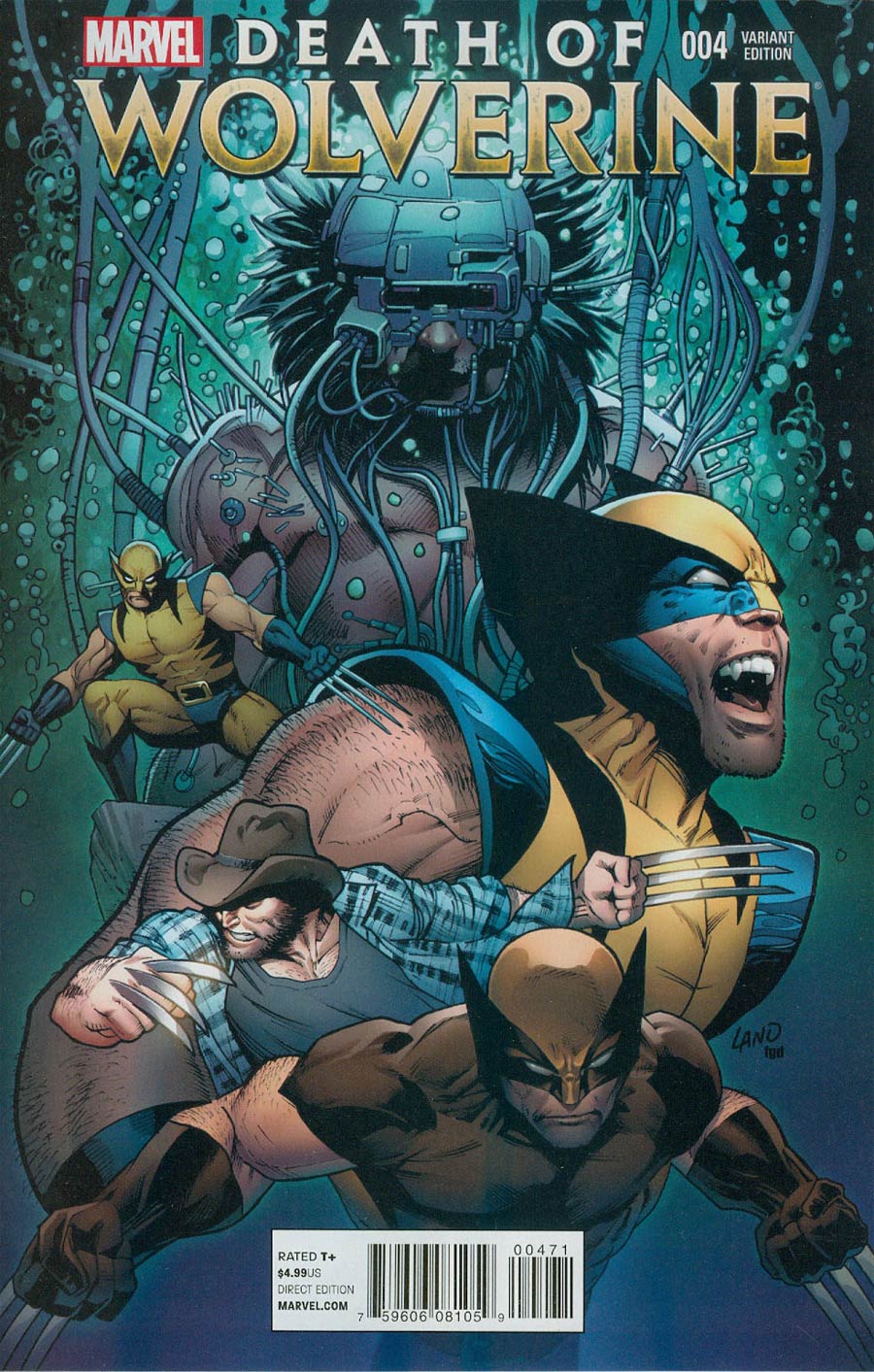 Death Of Wolverine #4 Cover D Variant Greg Land Final Wolverine Cover