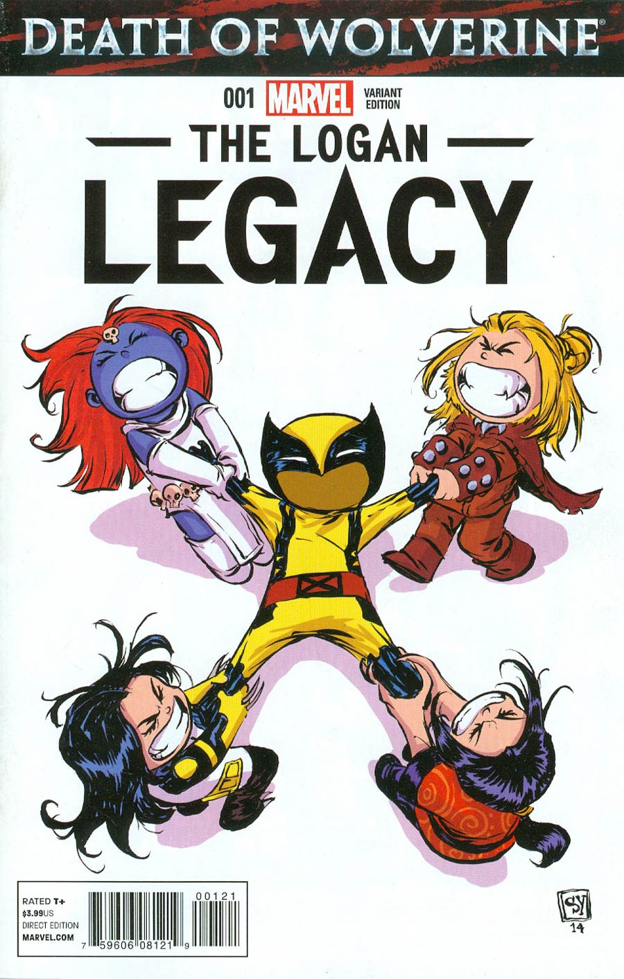 Death Of Wolverine Logan Legacy #1 Cover B Variant Skottie Young Baby Cover