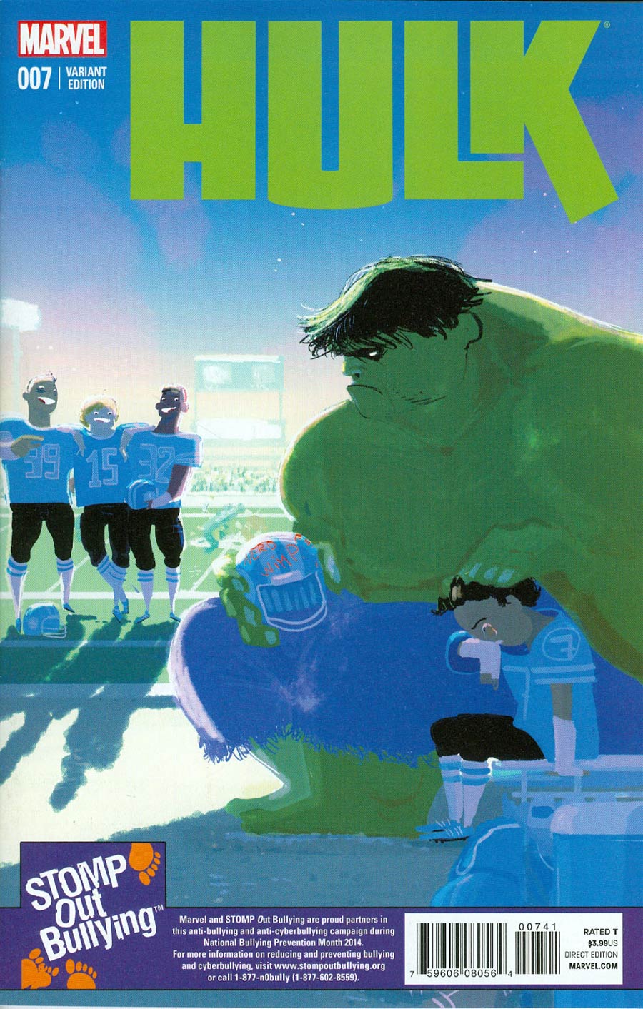 Hulk Vol 3 #7 Cover C Incentive Stomp Out Bullying Variant Cover