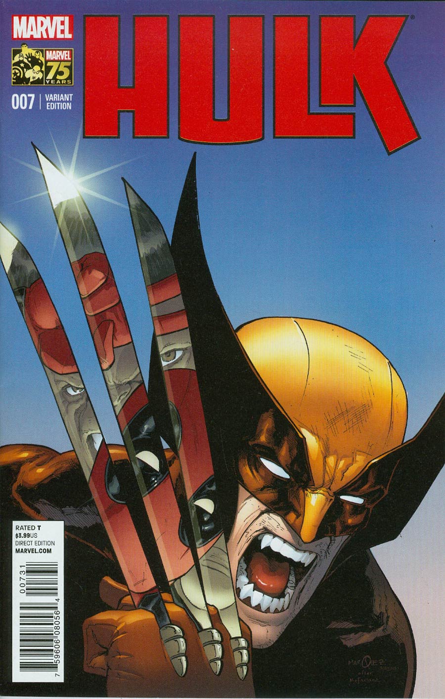 Hulk Vol 3 #7 Cover D Incentive Deadpool 75th Anniversary Photobomb Variant Cover