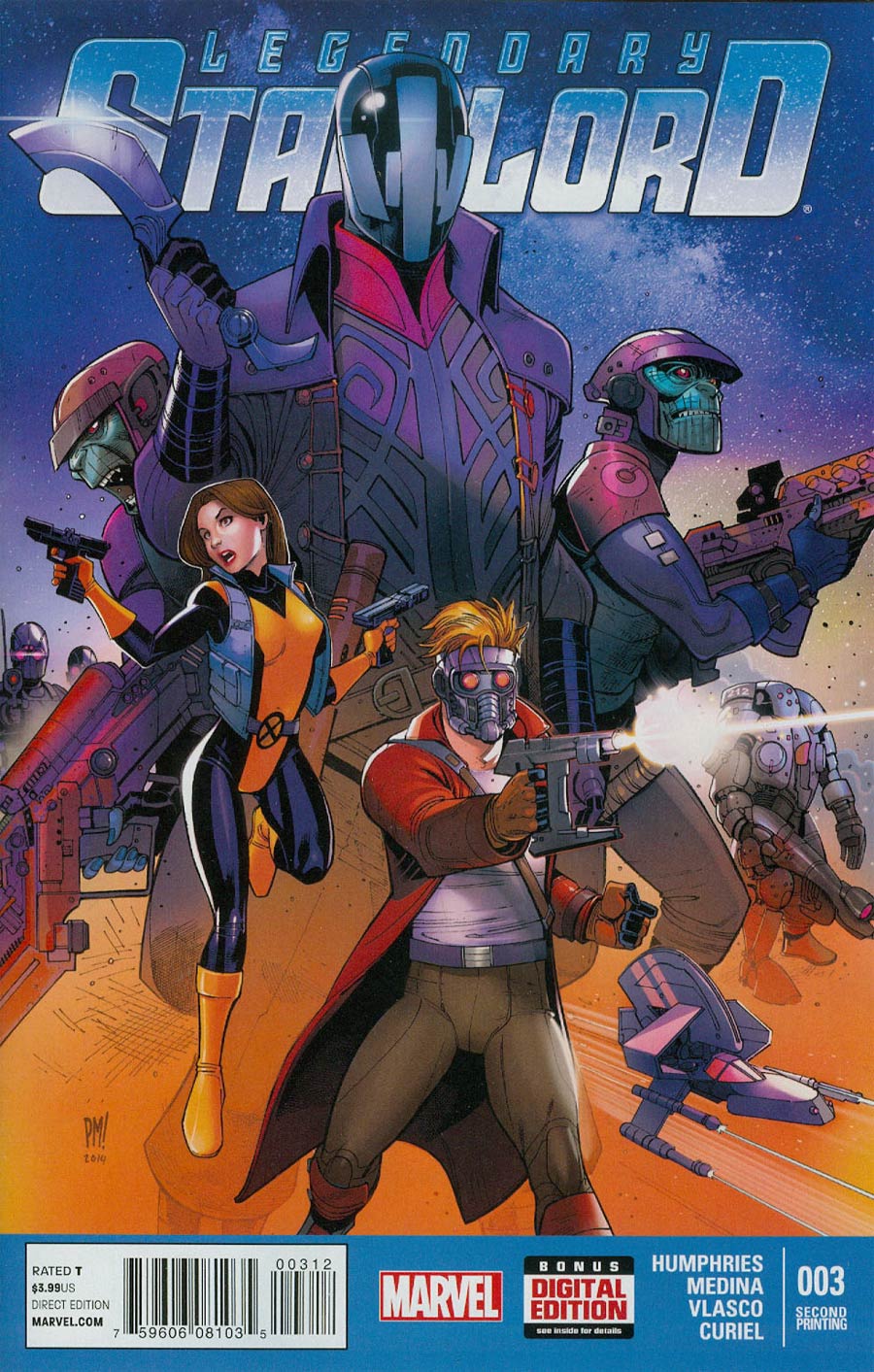 Legendary Star-Lord #3 Cover C 2nd Ptg Paco Medina Variant Cover