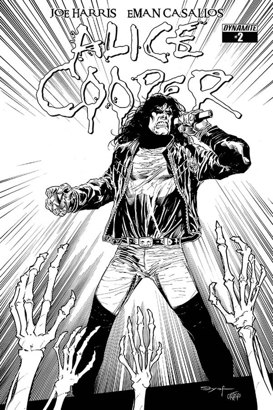 Alice Cooper #2 Cover C Incentive Ardian Syaf Black & White Variant Cover