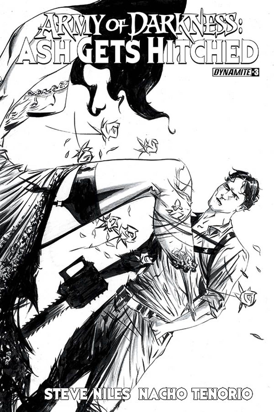 Army Of Darkness Ash Gets Hitched #3 Cover D Incentive Jae Lee Black & White Cover