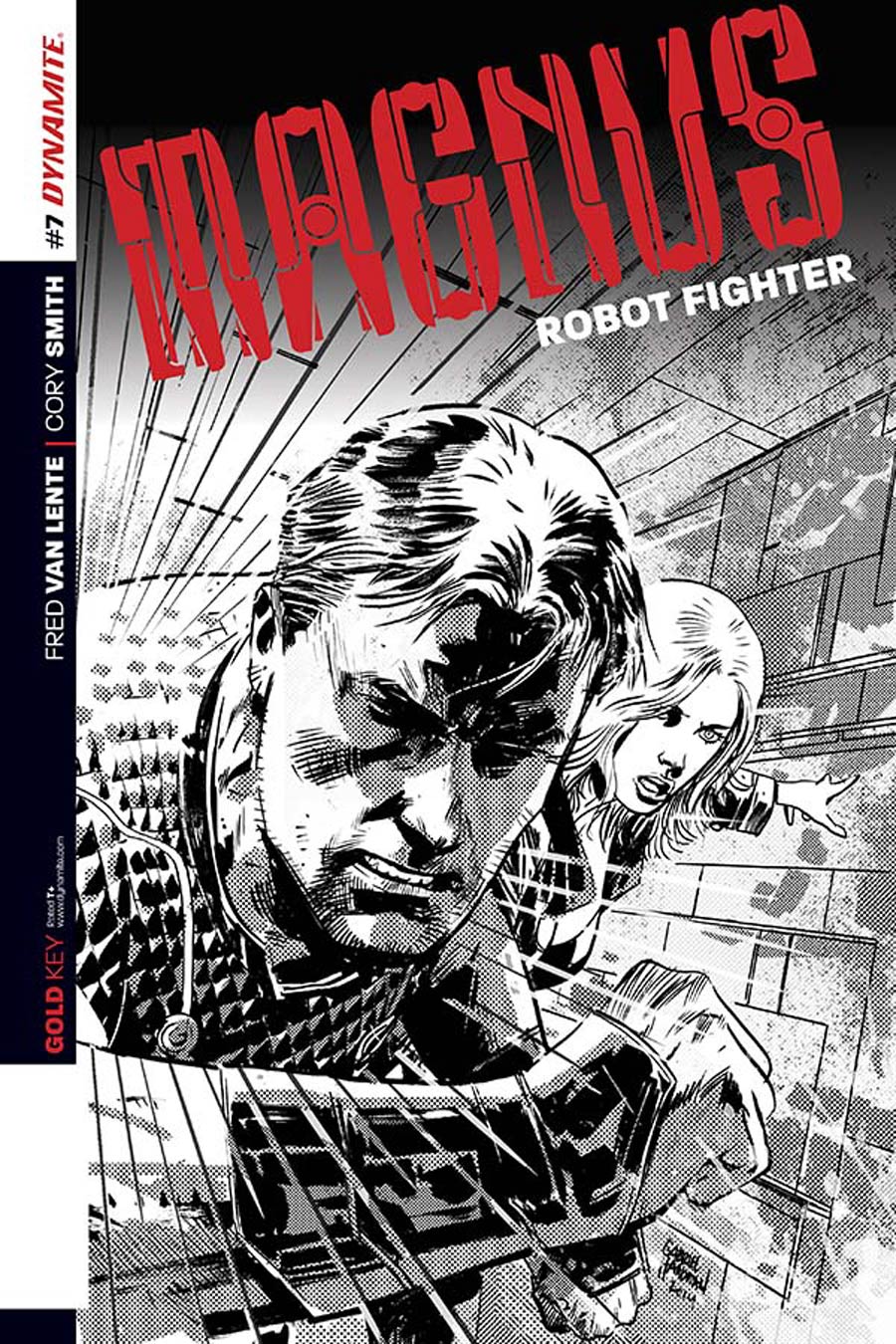 Magnus Robot Fighter Vol 4 #7 Cover C Incentive Gabriel Hardman Black & White Cover