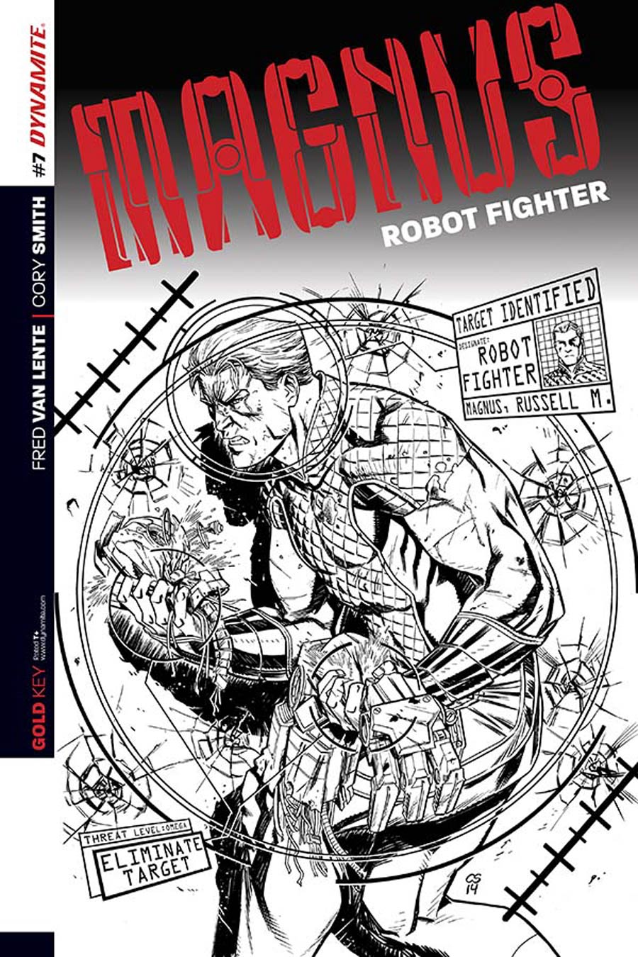 Magnus Robot Fighter Vol 4 #7 Cover D Incentive Cory Smith Black & White Cover