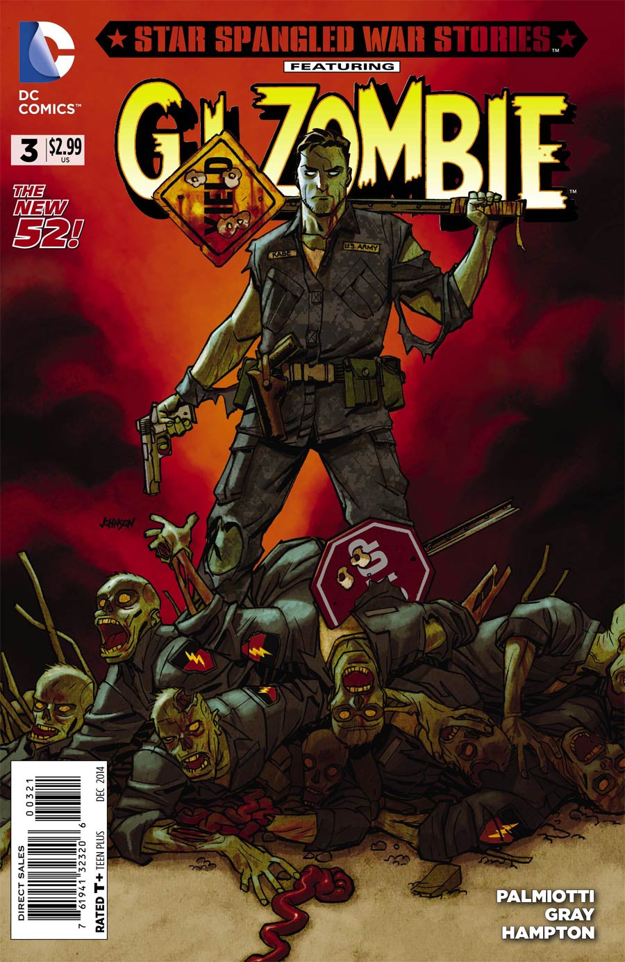 Star-Spangled War Stories Featuring GI Zombie #3 Cover B Incentive Dave Johnson Variant Cover