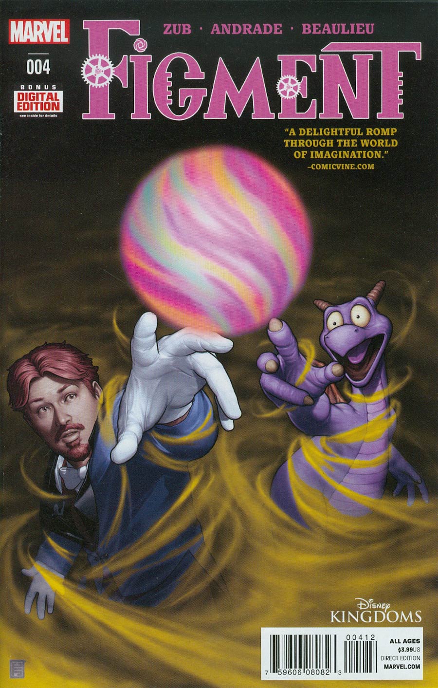 Disney Kingdoms Figment #4 Cover B 2nd Ptg John Tyler Christopher Variant Cover