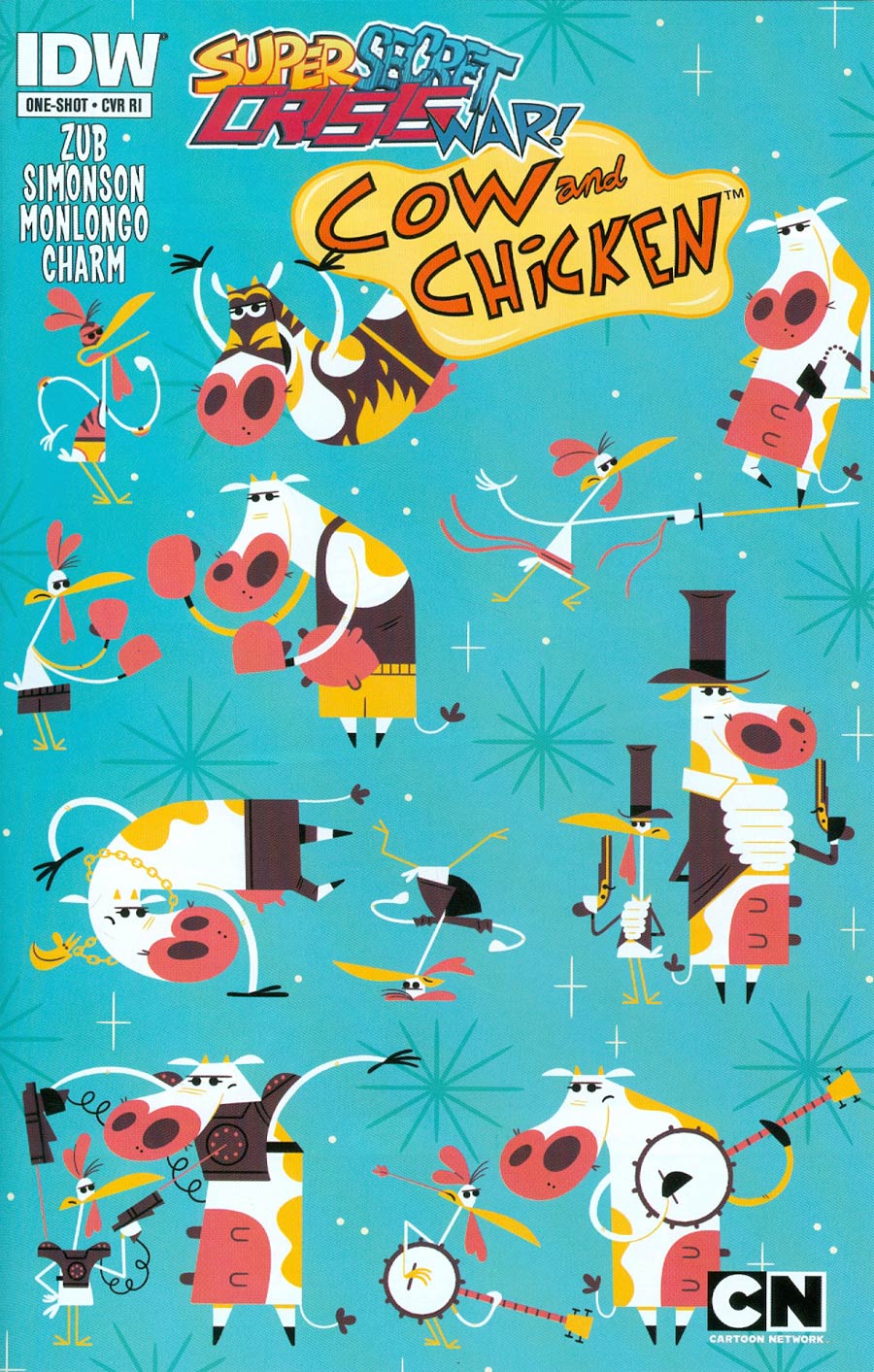 Super Secret Crisis War Cow & Chicken #1 Cover C Incentive Andrew Kolb Variant Cover