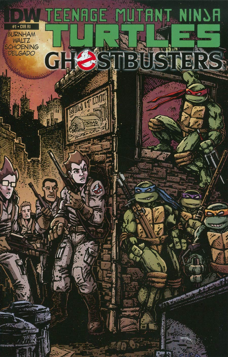 Teenage Mutant Ninja Turtles Ghostbusters #1 Cover C Incentive Kevin Eastman Variant Cover