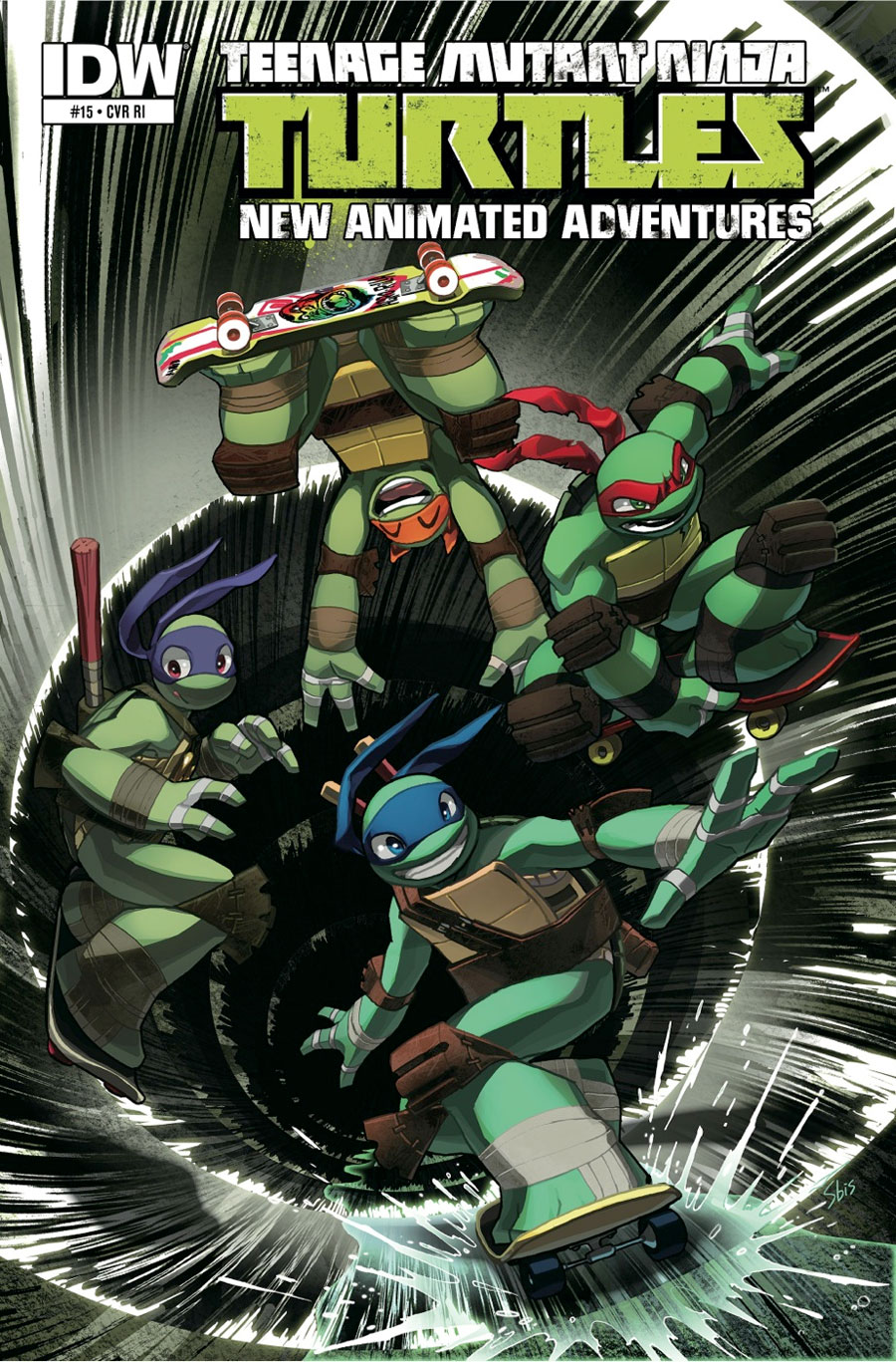 Teenage Mutant Ninja Turtles New Animated Adventures #15 Cover B Incentive S-Bis Variant Cover