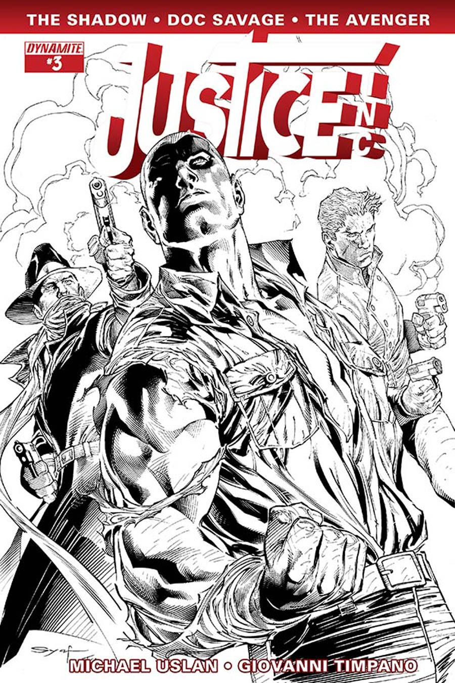 Justice Inc Vol 3 #3 Cover F Incentive Ardian Syaf Black & White Cover