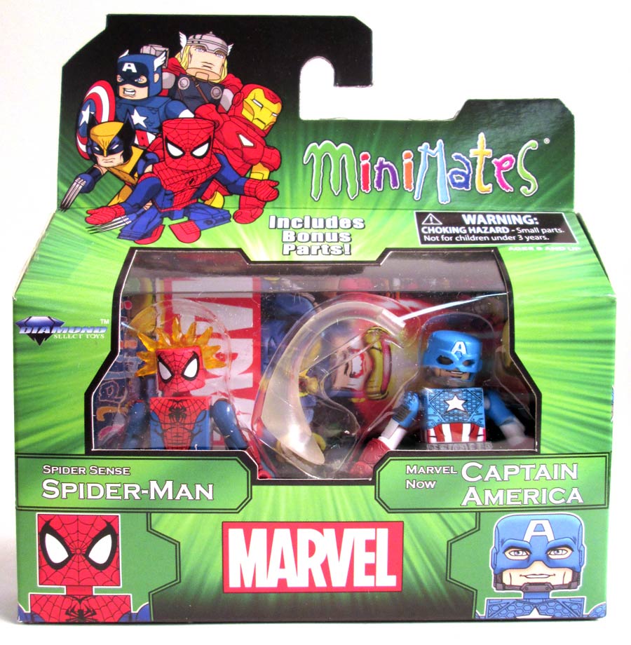 Marvel Minimates Best Of Series 3 Marvel Now Captain America & Modern Spider-Man 2-Pack