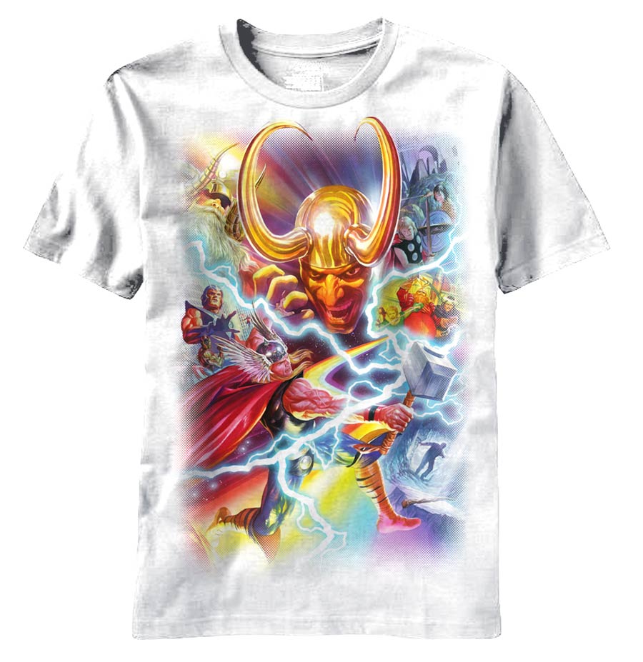 Thor Brothers Asgard White T-Shirt Large