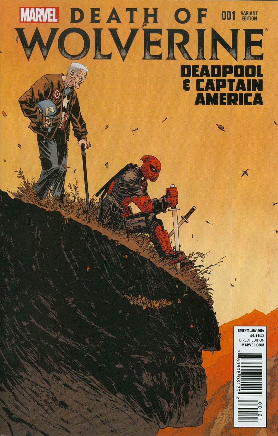 Death Of Wolverine Deadpool & Captain America #1 Cover C Incentive Declan Shalvey Variant Cover