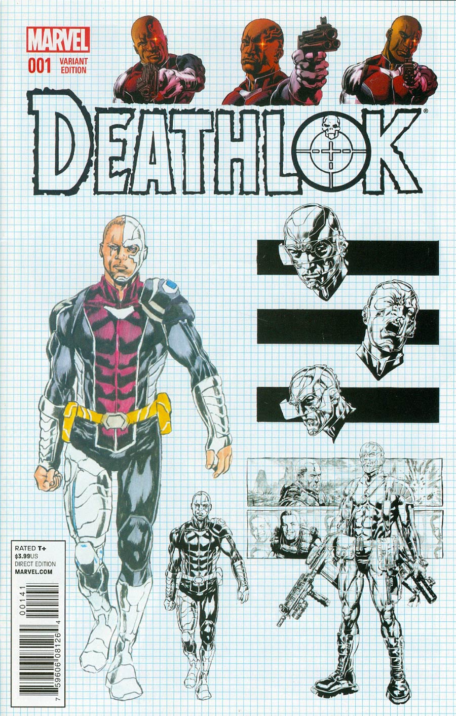 Deathlok Vol 5 #1 Cover E Incentive Design Variant Cover