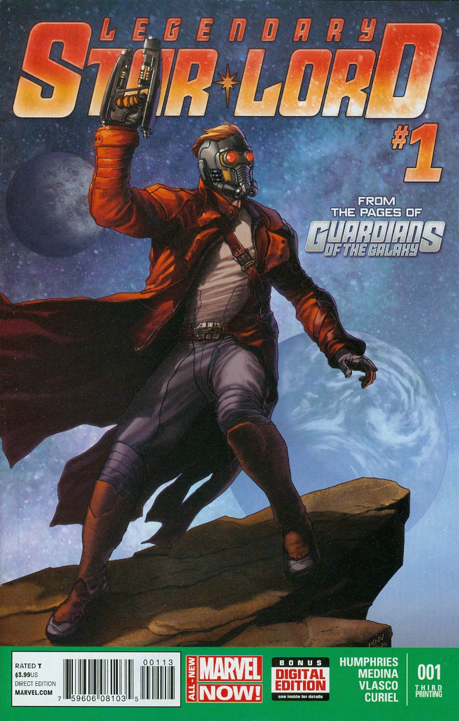 Legendary Star-Lord #1 Cover L 3rd Ptg Steve McNiven Variant Cover