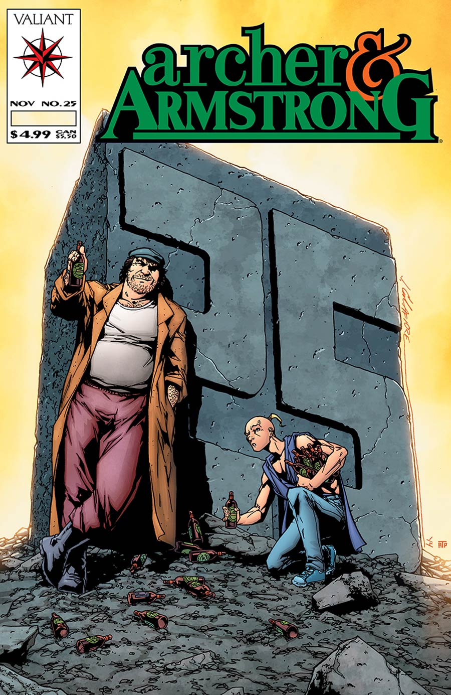 Archer & Armstrong Vol 2 #25 Cover D Incentive Jim Calafiore Throwback Variant Cover