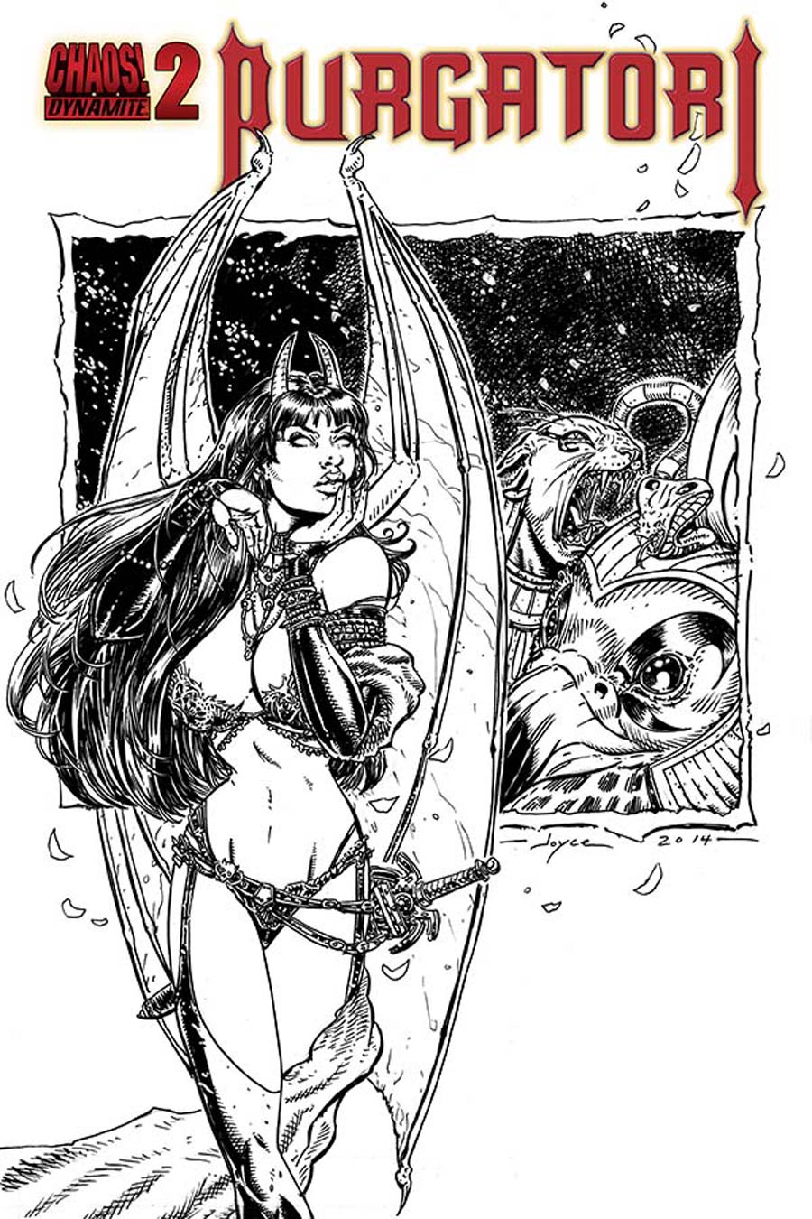 Purgatori Vol 3 #2 Cover E Incentive Joyce Chin Black & White Cover