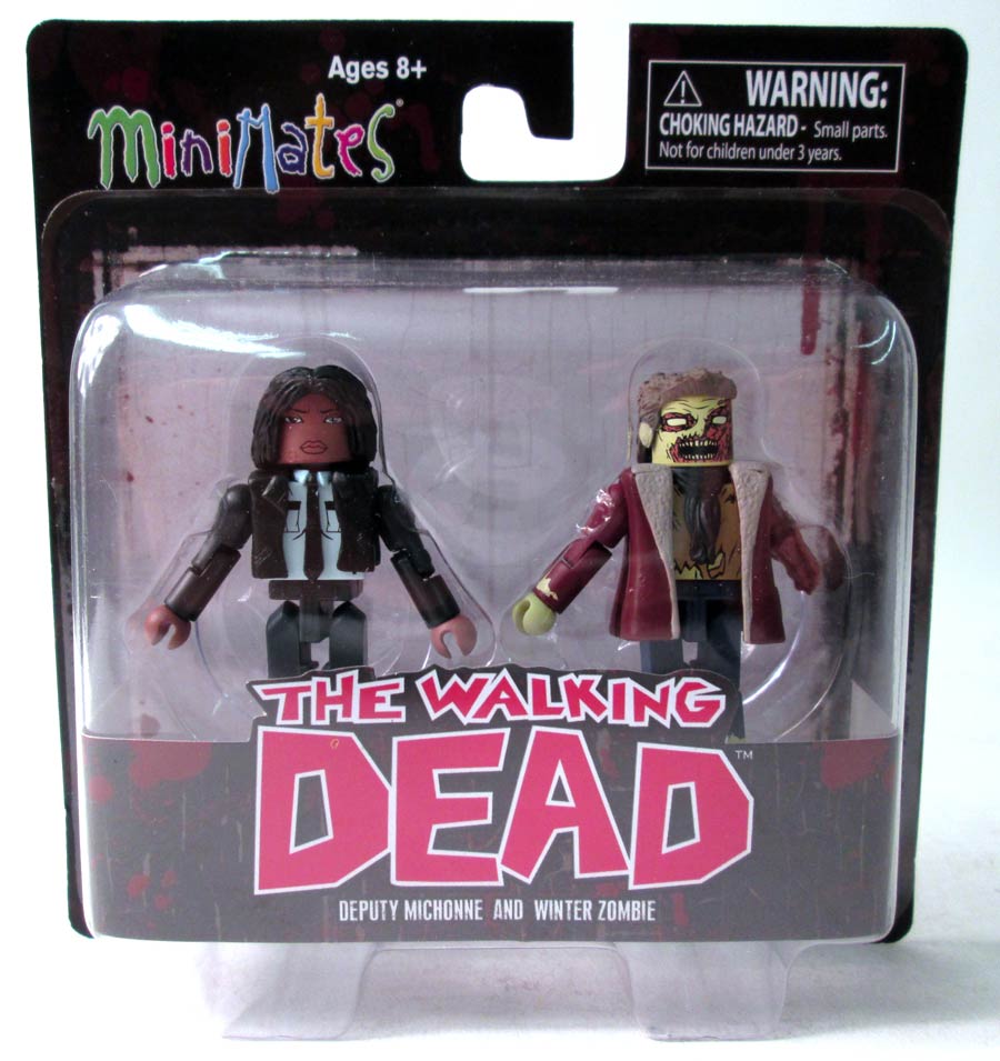 Walking Dead Minimates Series 6 Constable Michonne & Winter Zombie 2-Pack