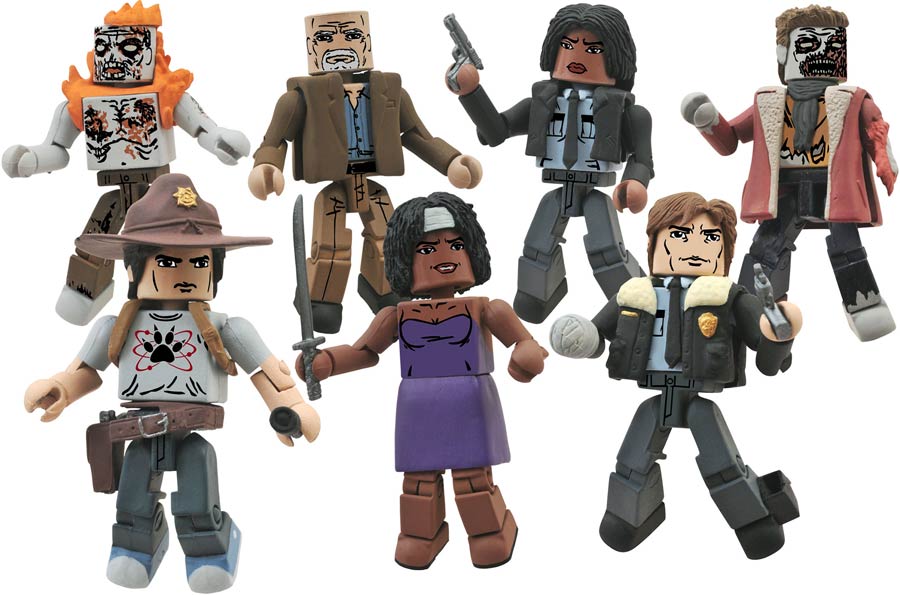 Walking Dead Minimates Series 6 Set Of 3 (Includes Constable Michonne)