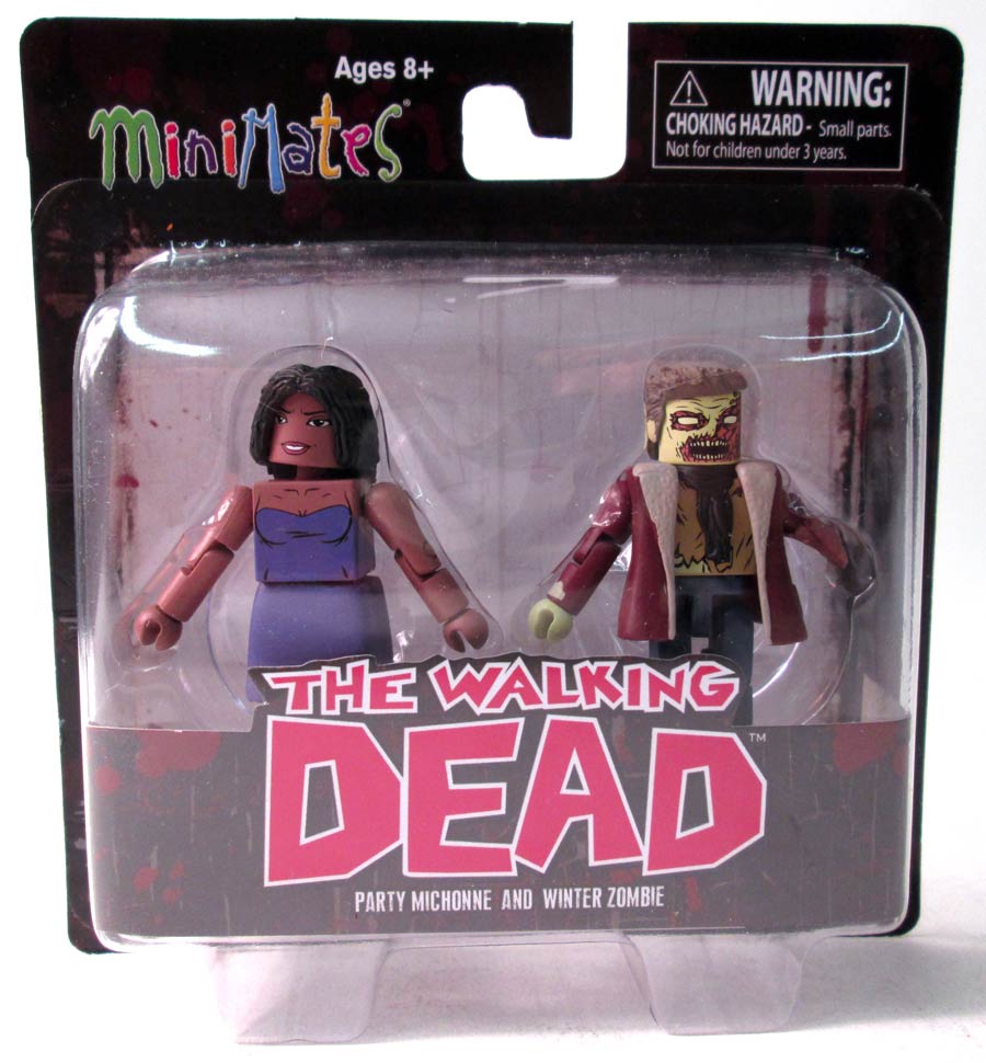 Walking Dead Minimates Series 6 Variant Party Dress Michonne & Winter Zombie 2-Pack
