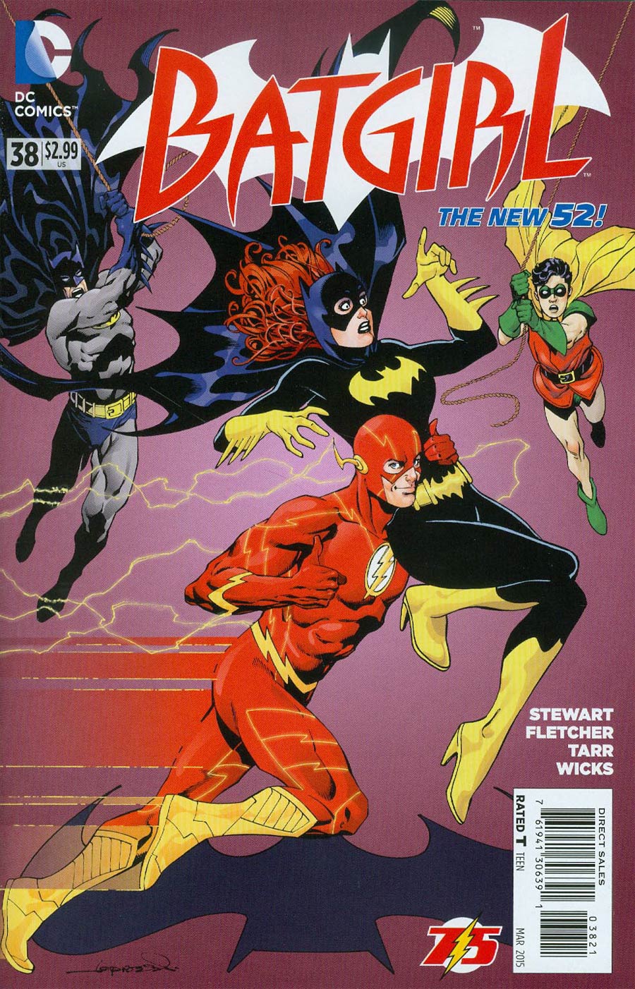 Batgirl Vol 4 #38 Cover B Variant Aaron Lopresti Flash 75th Anniversary Cover