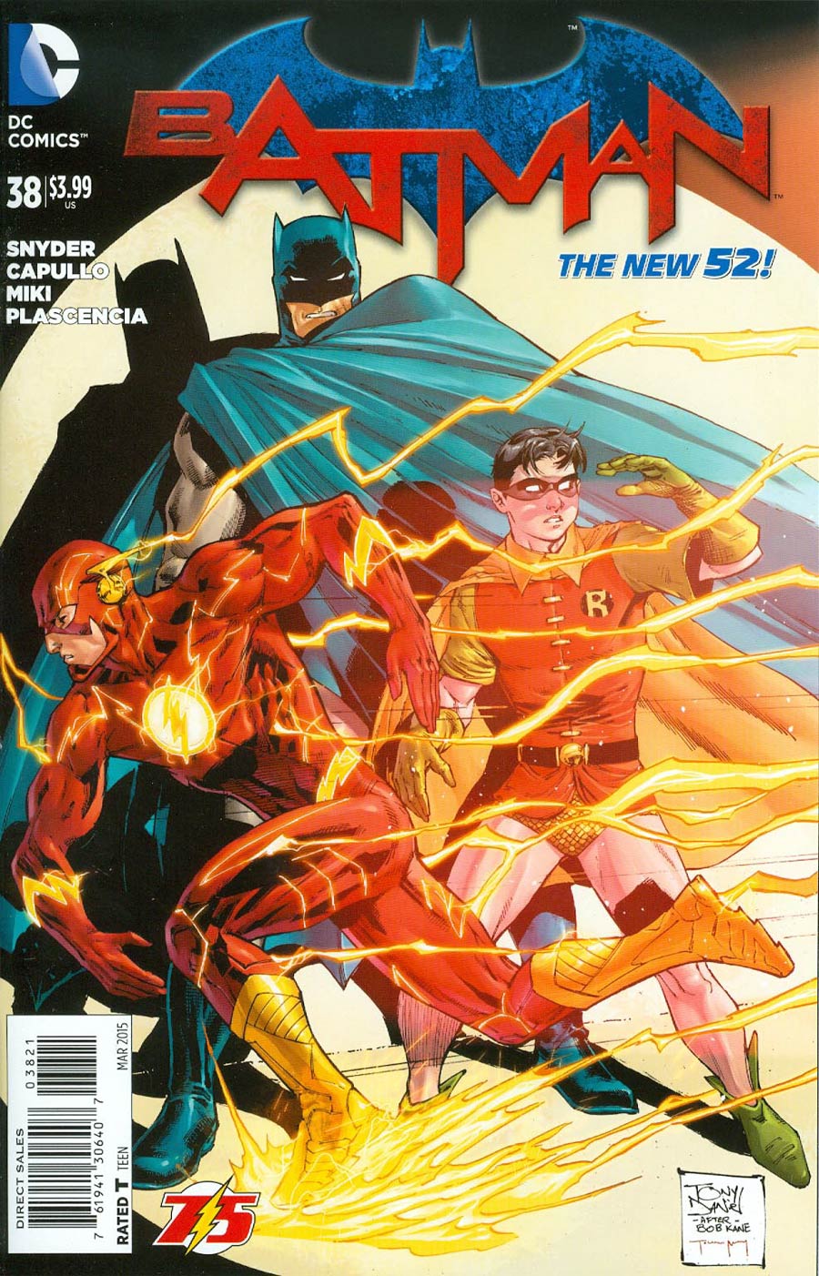 Batman Vol 2 #38 Cover B Variant Tony S Daniel Flash 75th Anniversary Cover
