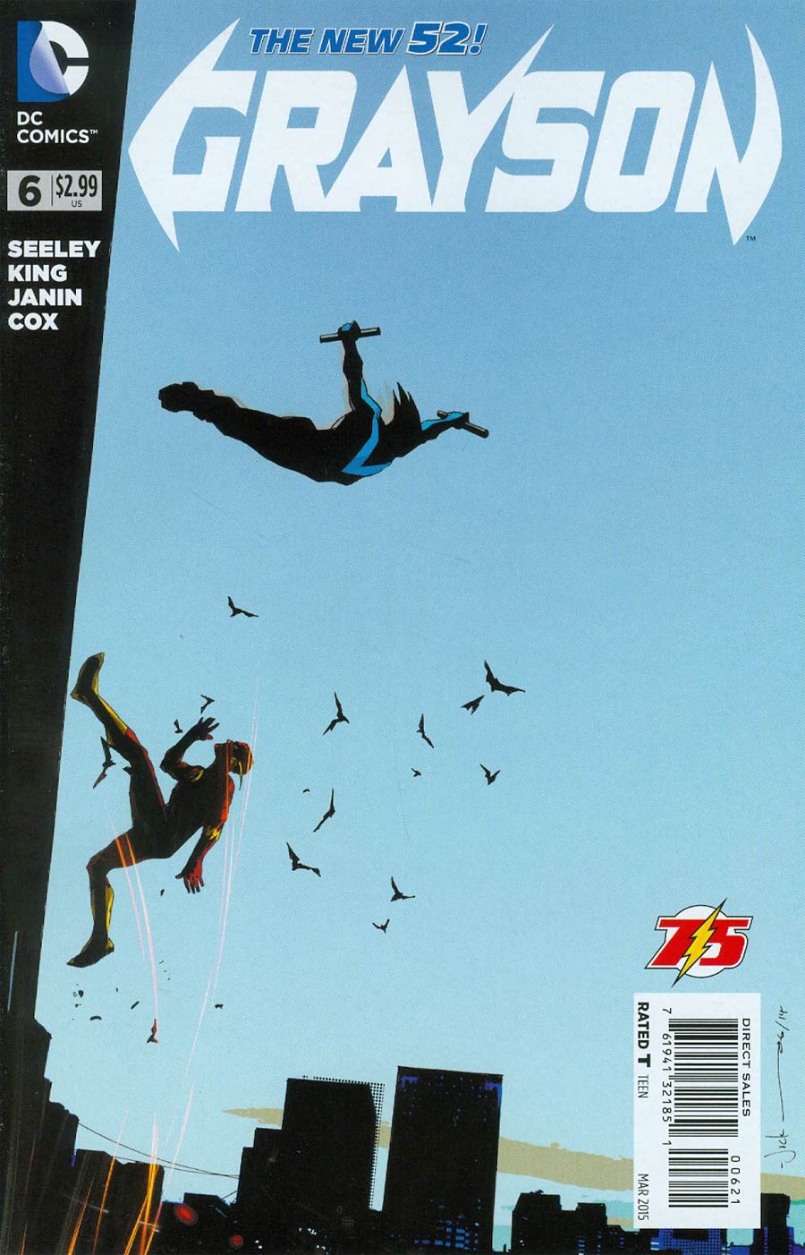 Grayson #6 Cover B Variant Jock Flash 75th Anniversary Cover