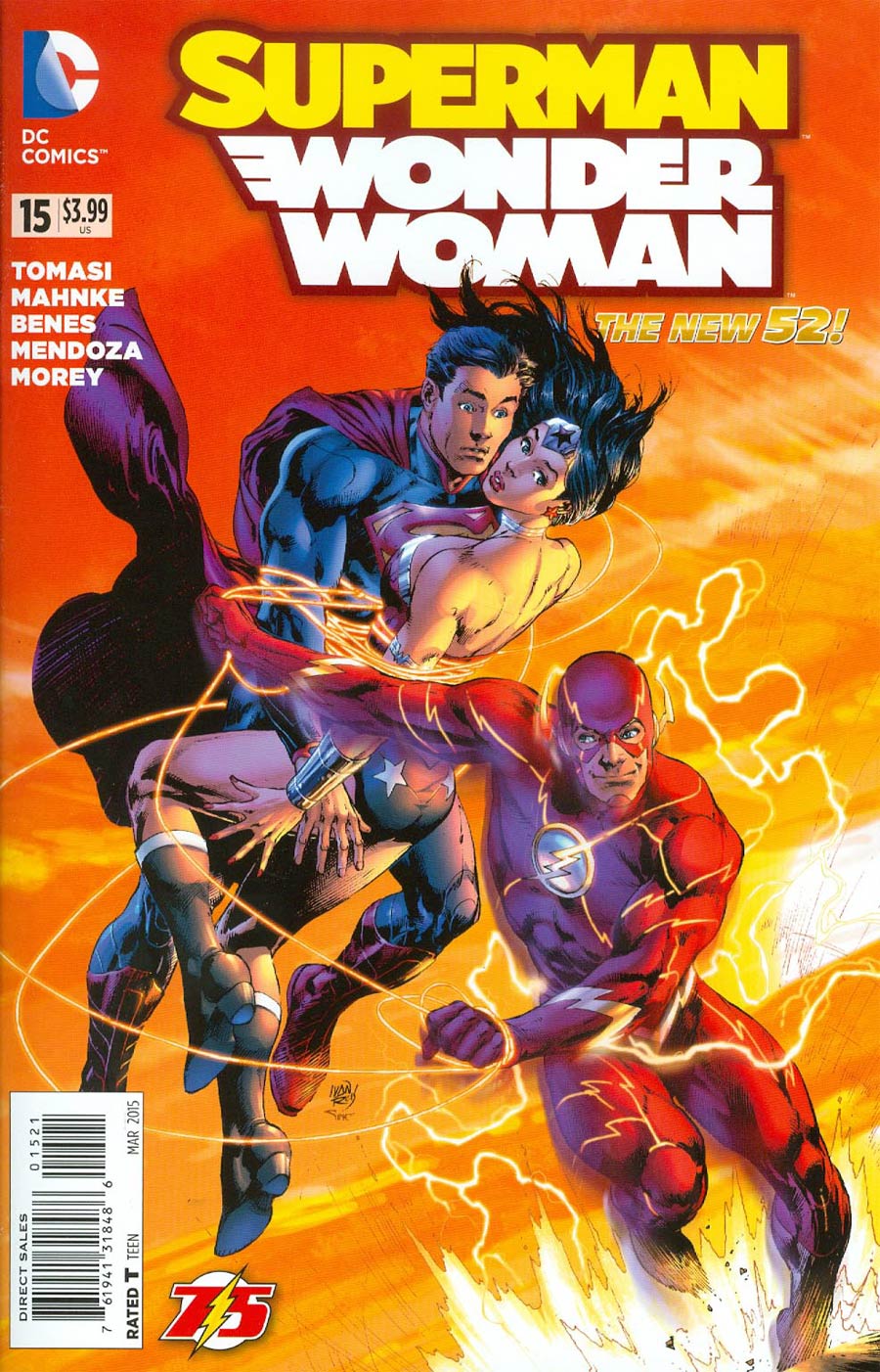 Superman Wonder Woman #15 Cover B Variant Ivan Reis Flash 75th Anniversary Cover