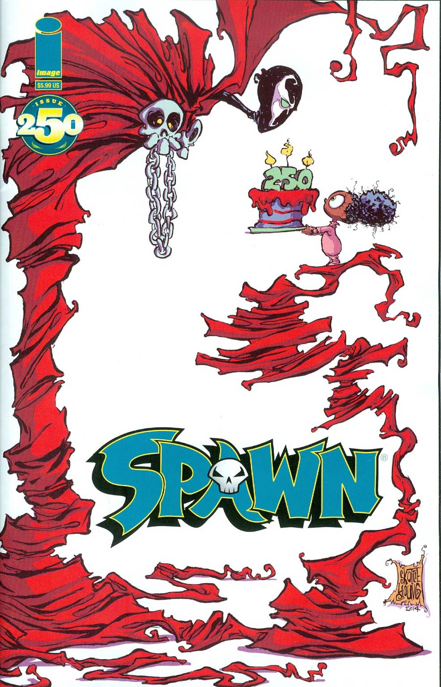 Spawn #250 Cover C Variant Skottie Young Cover