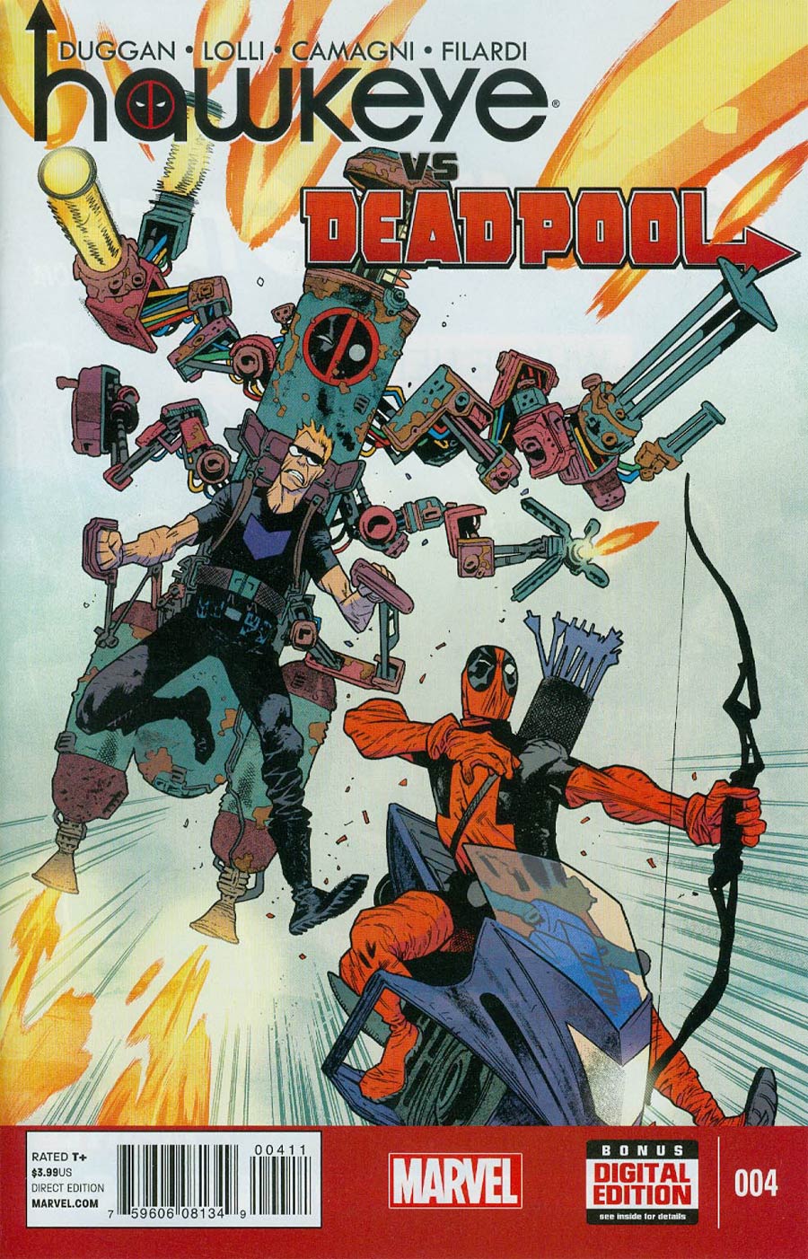 Hawkeye vs Deadpool #4 Cover A Regular James Harren Cover