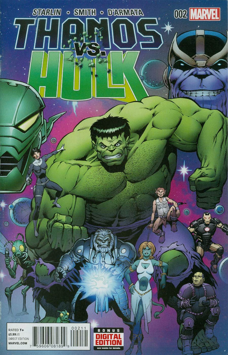 Thanos vs Hulk #2 Cover A Regular Jim Starlin Cover