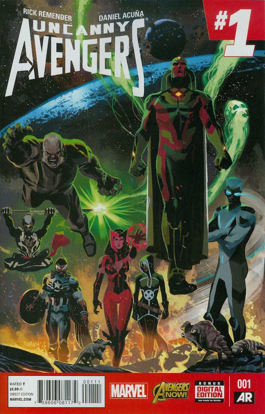 Uncanny Avengers Vol 2 #1 Cover A Regular Daniel Acuna Cover